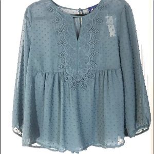 ✨NWT✨ Francesca’s blue/teal blouse